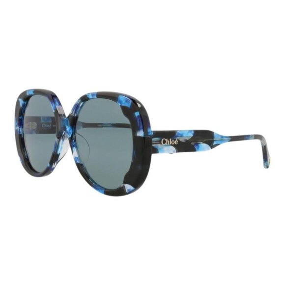 Chloé Womens Round/Oval Havana Havana Blue Fashion Designer Eyewear - Picture 1 of 4